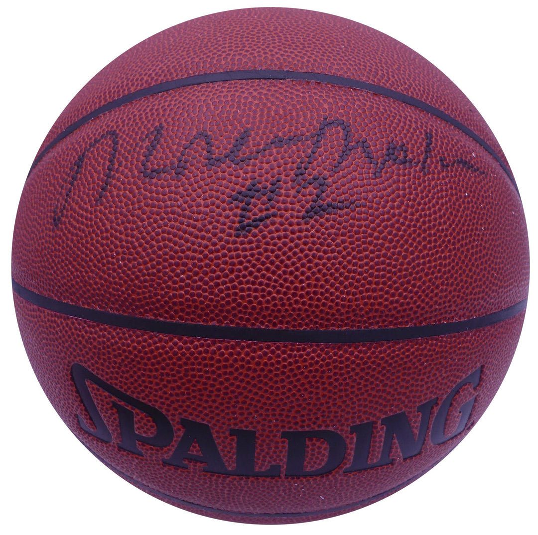 Moses Malone Signed Spalding I /O Basketball Philadelphia 76ers JSA #AT76250