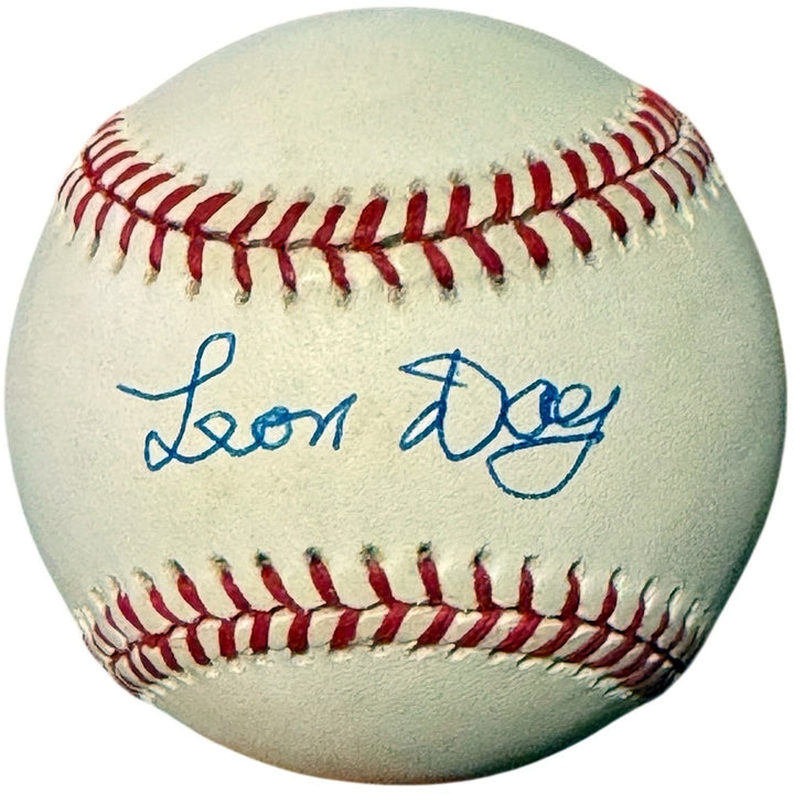 Leon Day Signed Official ROAL  American League Baseball Minor tone - COA (HOF)