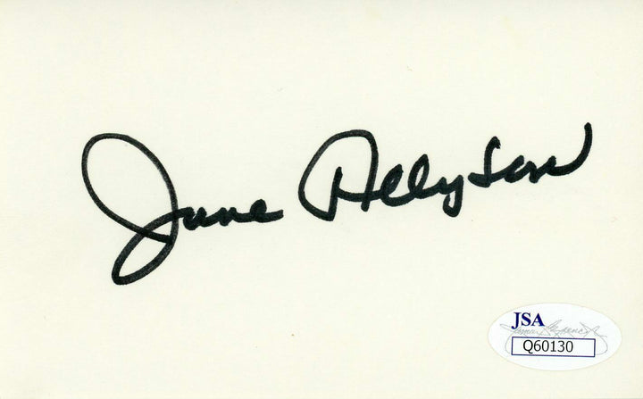 June Allyson Signed Cut Signature JSA COA Autograph Two Girls And A Sailor