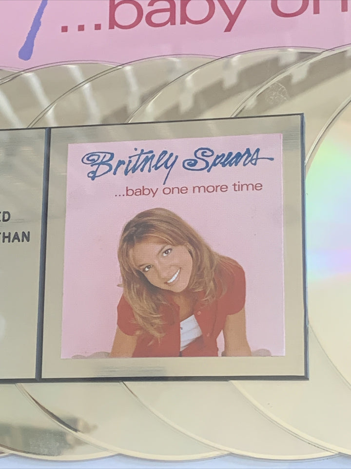 Britney Spears Original RIAA Multi Platinum Award Baby One More Time Jive Framed