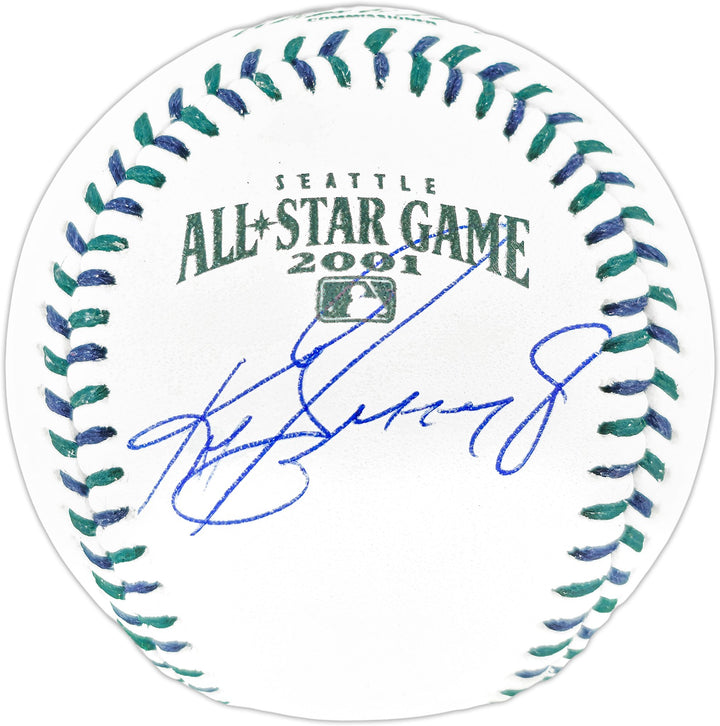 Ken Griffey Jr. Signed 2001 ASG Logo Game Baseball Mariners Beckett Wit