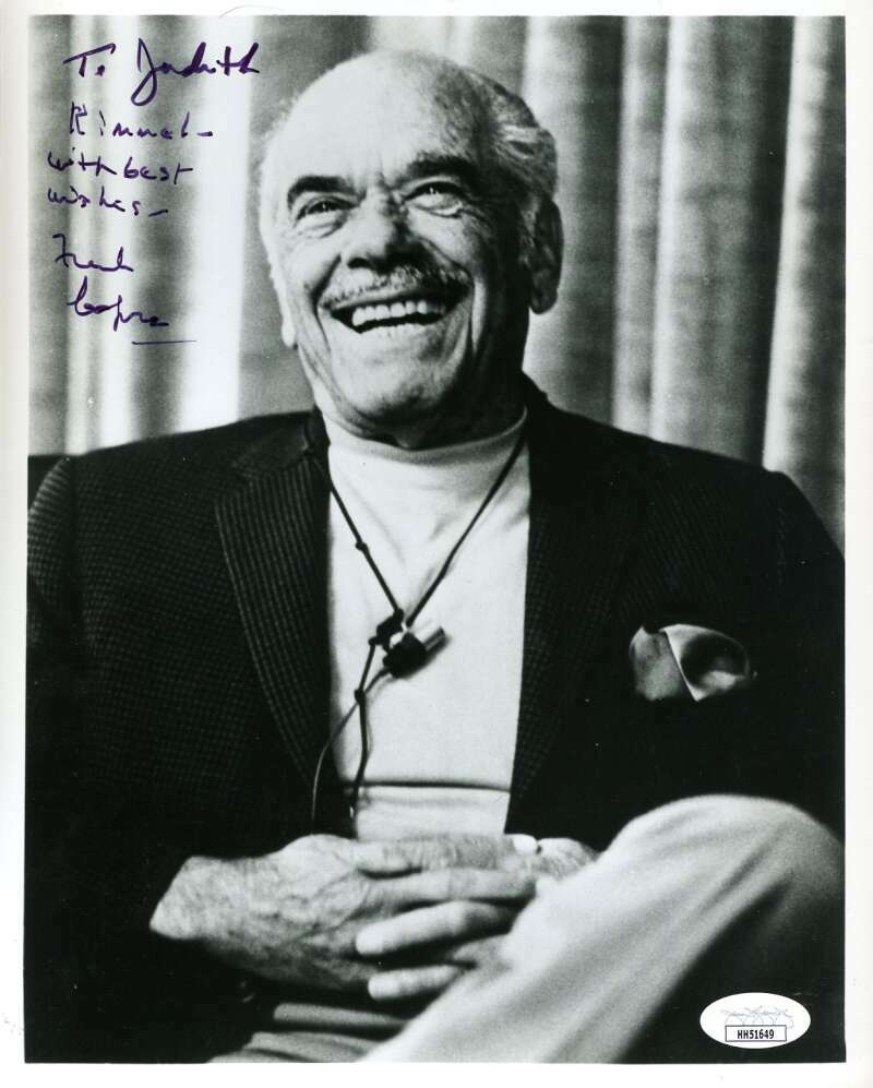 Frank Capra JSA Coa Signed 8x10 Photo Autograph