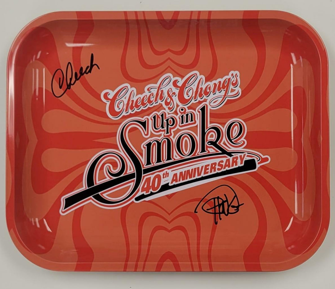 Cheech and Chong signed Up in Smoke 11x13 Rolling Tray autograph B ~ BAS Witness