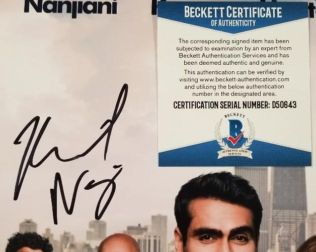KUMAIL NANJIANI Signed 11x14 Photo THE BIG SICK Autograph ~ Beckett BAS COA