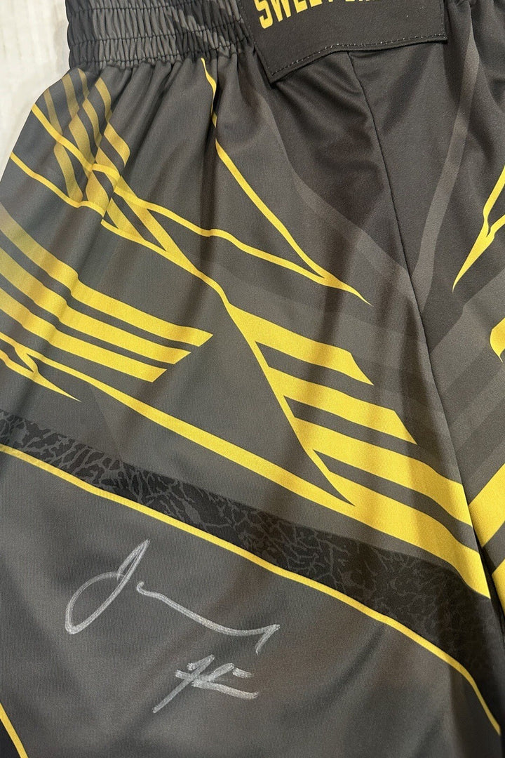 Jamahal Hill Signed UFC Fight Shorts Sweet Dreams Light HW Champion Auto BAS COA