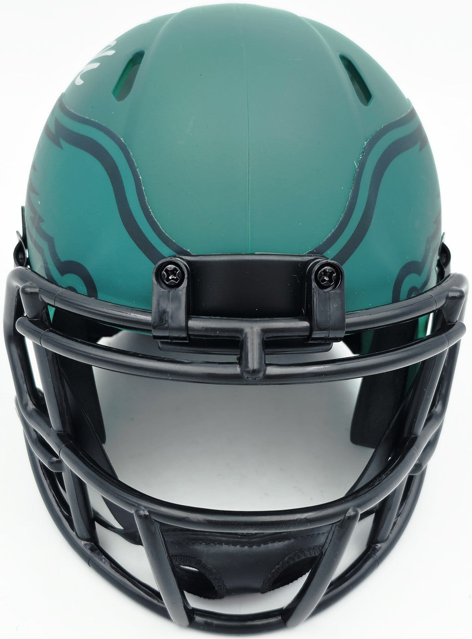 Jason Kelce Signed Philadelphia Eagles Rave Green Speed Mini Helmet PSA/DNA ITP
