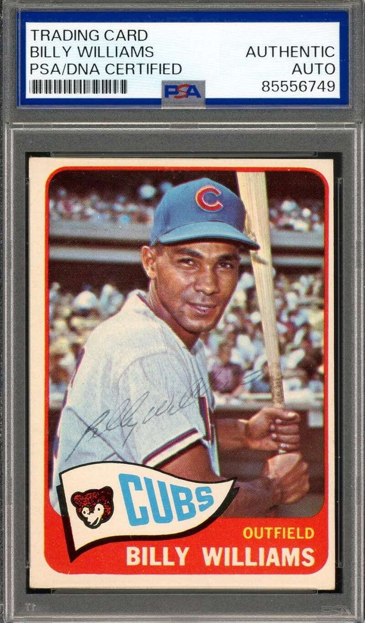 Billy Williams PSA DNA Vintage Signed 1965 Topps Autograph
