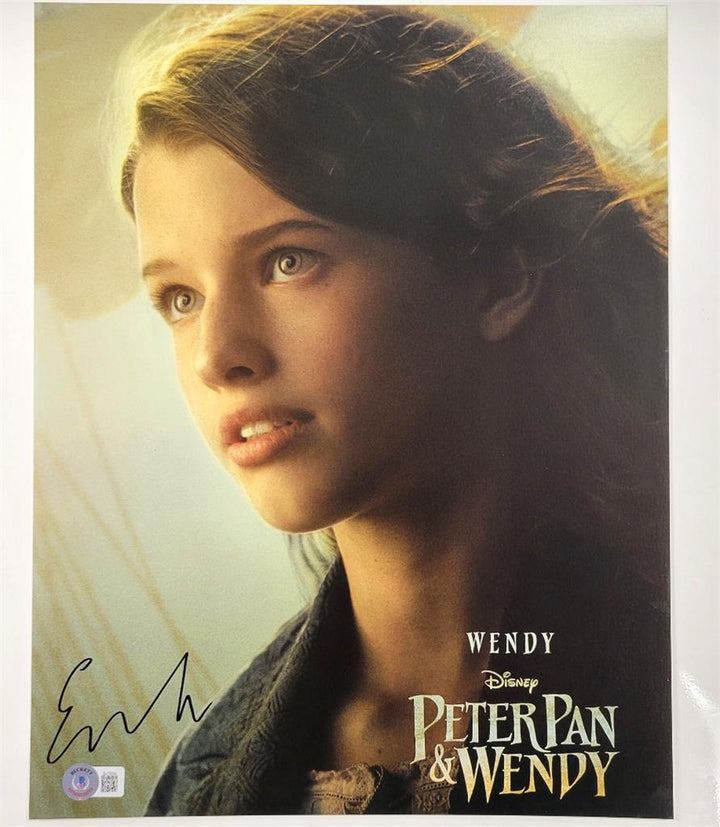 Ever Anderson signed Peter Pan & Wendy 11x14 photo autograph (A) Beckett BAS