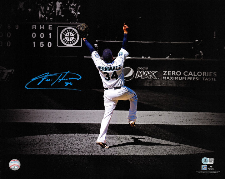 Felix Hernandez Signed 16x20 Photo Seattle Mariners Beckett BAS Witness