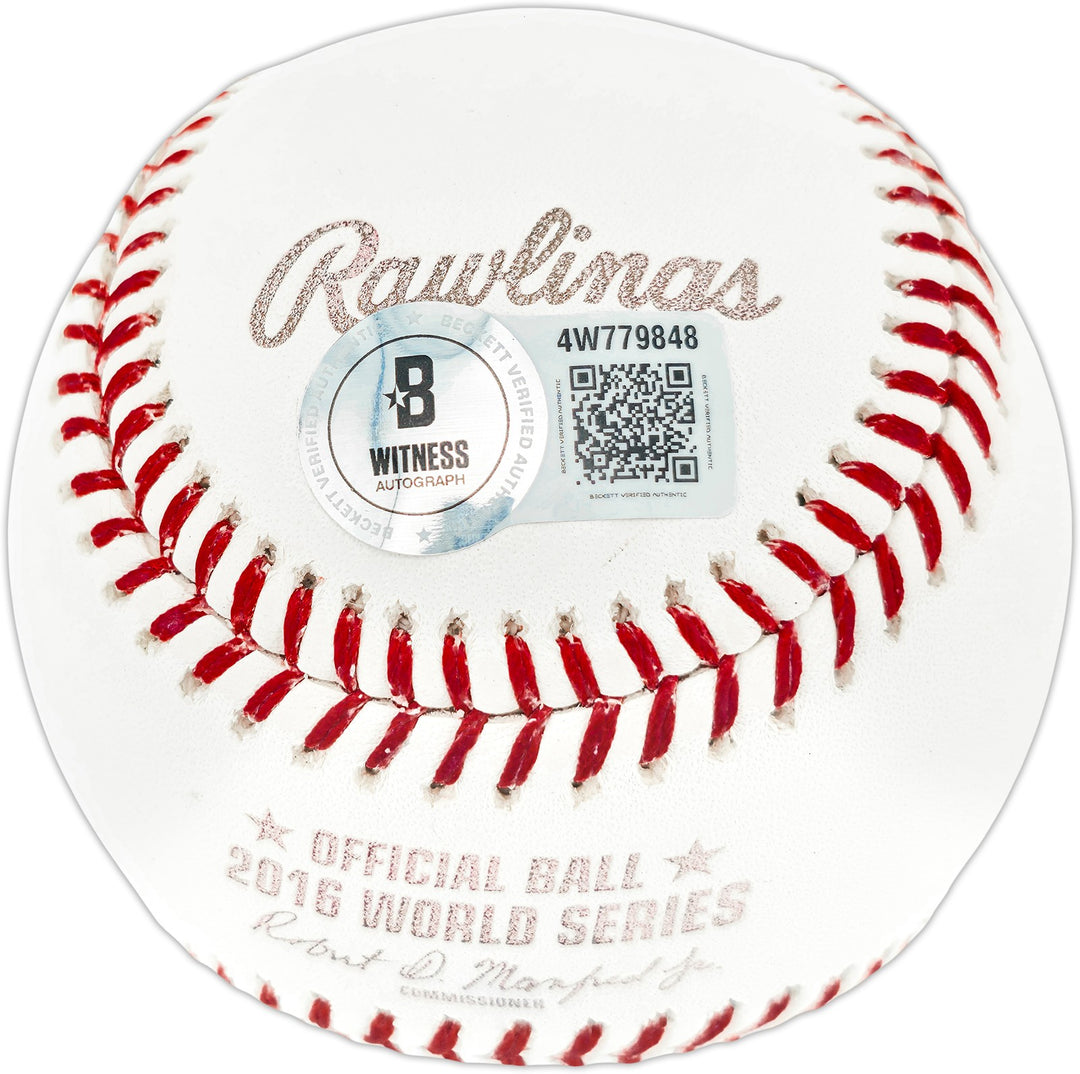 Sammy Sosa Signed 2016 WS Logo Baseball Cubs "108 Years Later" Beckett Wit