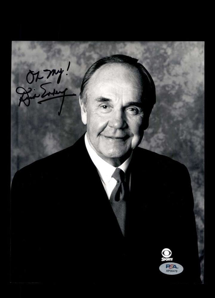 Dick Enberg PSA DNA Signed  8x10 Photo Autograph