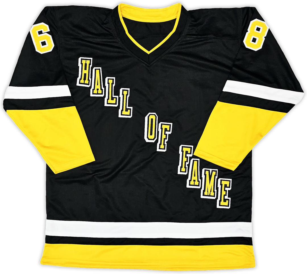 Pittsburgh Penguins Jaromir Jagr Signed Black & Yellow Jersey Beckett Witness