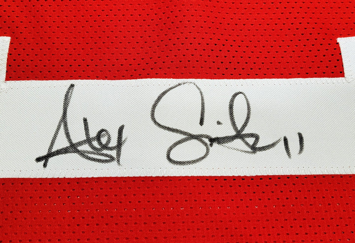 San Francisco 49ers Alex Smith Signed Red Jersey Beckett Witness