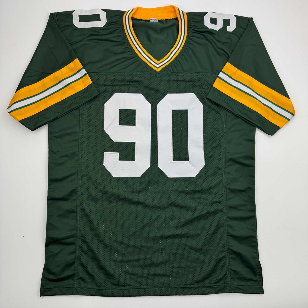 Autographed/Signed Lukas Van Ness Green Bay Green Jersey Beckett BAS COA