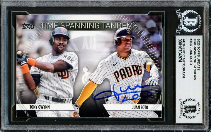 Juan Soto Auto 2023 Topps Time Spanning Tandems Card TS5 Mets Beckett #16704974
