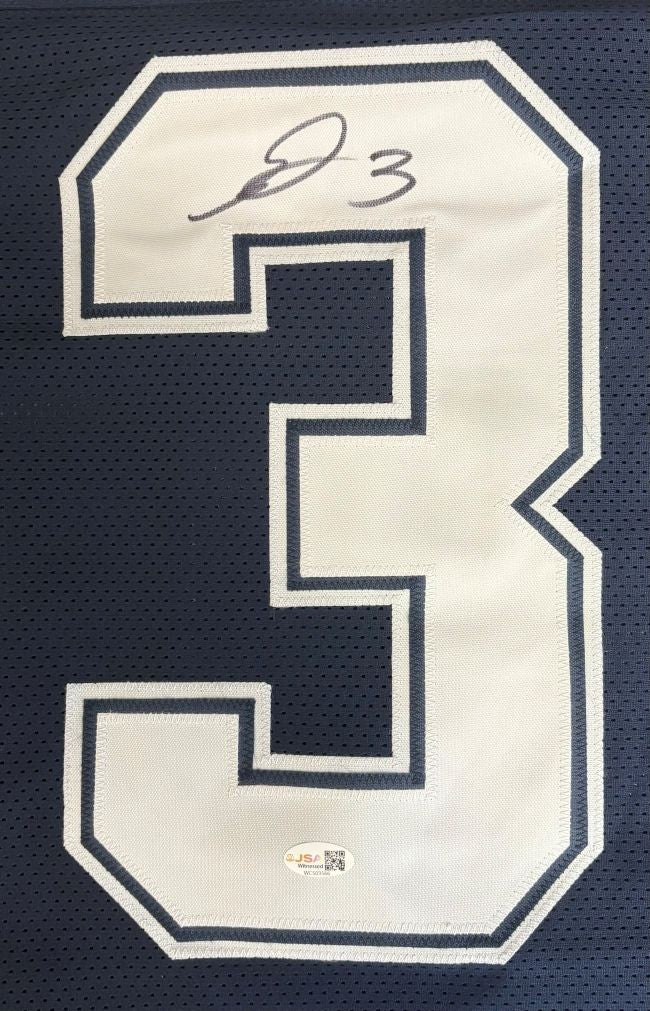 George Pickens Dallas Signed Navy Football Jersey JSA QR
