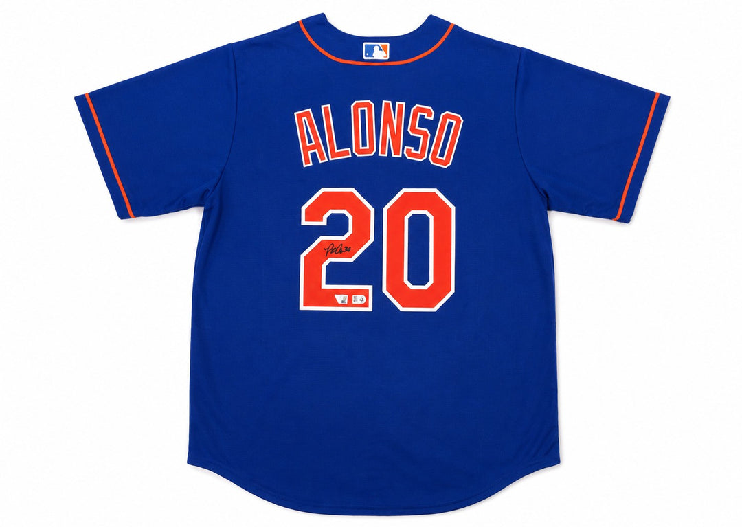 New York Mets Pete Alonso Signed Blue Nike Jersey Size XL Fanatics & MLB Holo