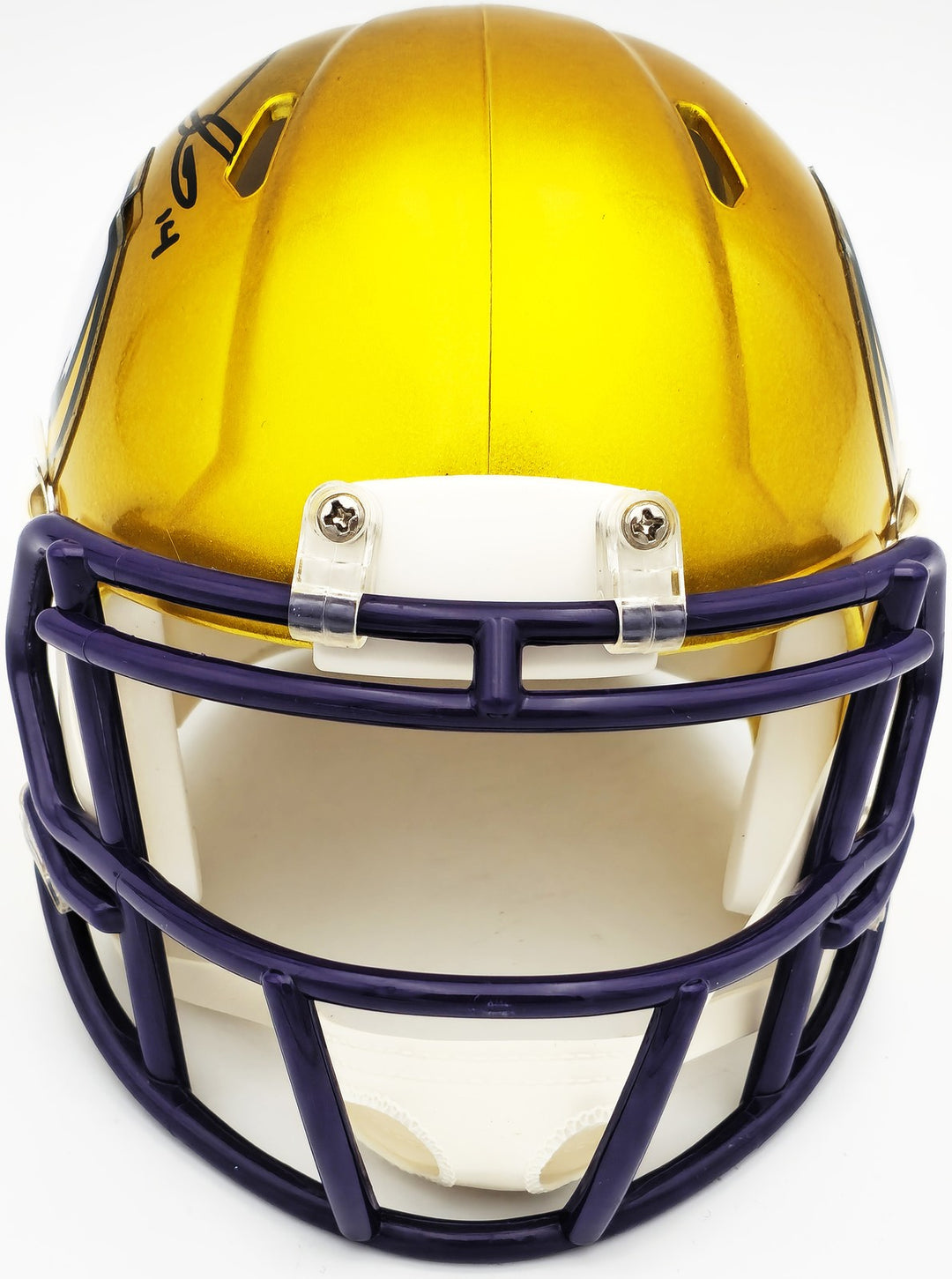 Sam Darnold Signed Minnesota Vikings Flash Yellow Speed Mini Helmet Beckett Wit