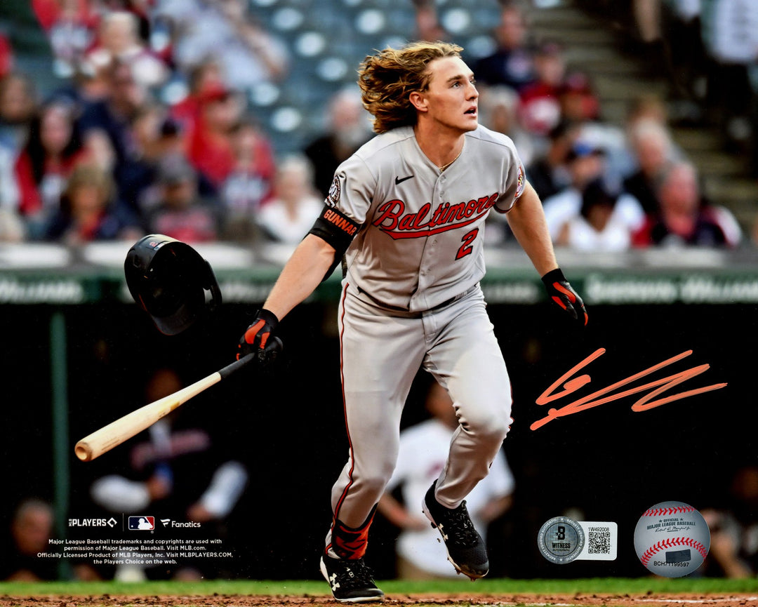 Gunnar Henderson Signed 8x10 Photo Baltimore Orioles Beckett BAS Witness