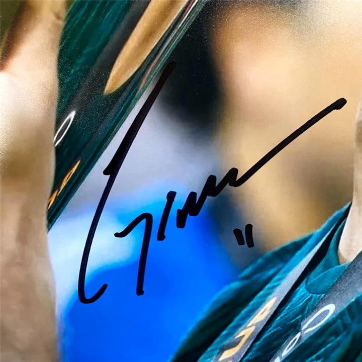 Santiago Gimenez Signed 16x20 Photo Mexico Milan autograph ~ Beckett BAS