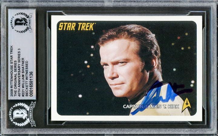 William Shatner Auto 2009 Rittenhouse Card 224 Star Trek 40 Anniversary Beckett