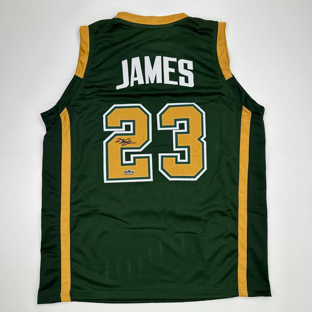 Facsimile Autographed LeBron James St. Vincent-St. Mary Reprint Jersey Men's XL