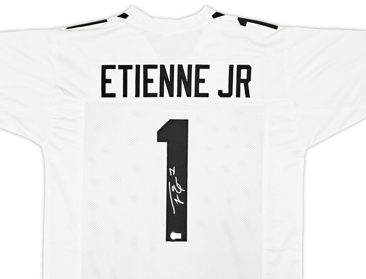 Jacksonville Jaguars Travis Etienne Autographed Signed White Jersey Beckett Wit