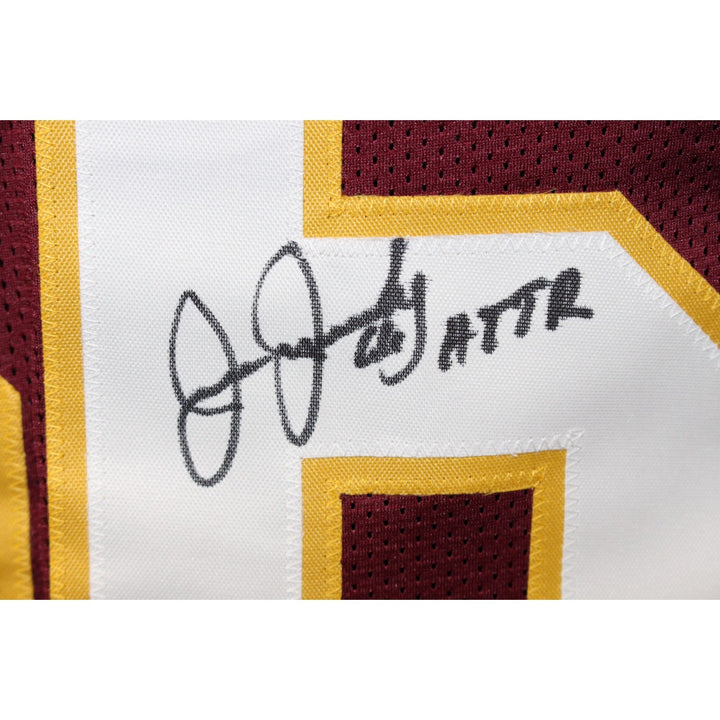 Joe Jacoby Autographed Pro Style Size XL Red Jersey HTTR Beckett Witness' 54626