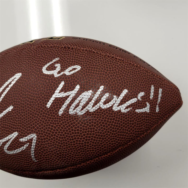 Tariq Woolen signed "Go Hawks" Wilson Football Seahawks autograph ~ Beckett BAS