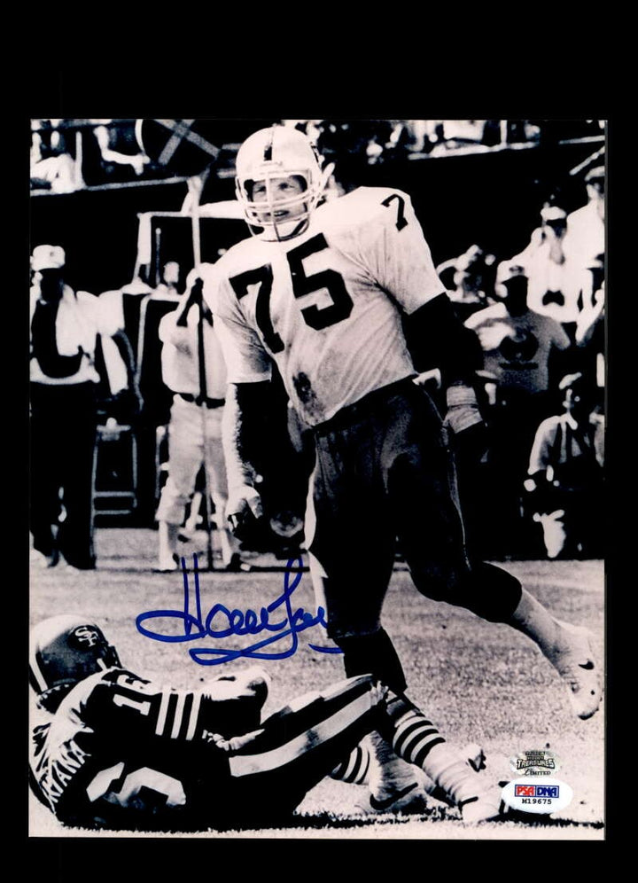 Howie Long PSA DNA Signed  8x10 Photo Autograph Raiders