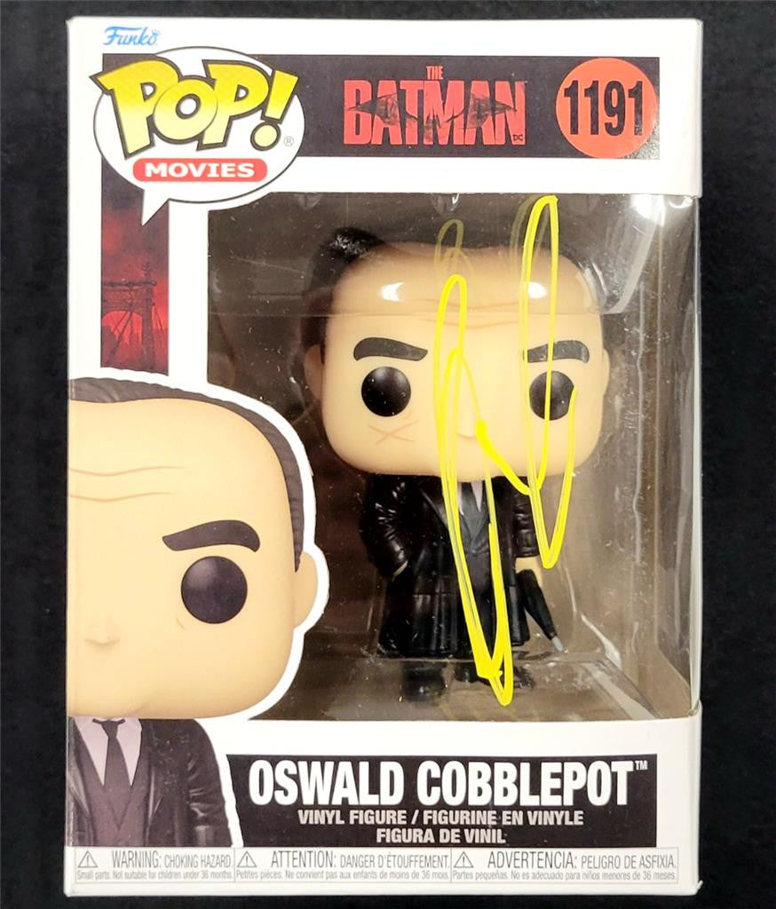 Colin Farrell signed Batman Penguin Oswald Funko Pop! autograph D ~ Beckett BAS