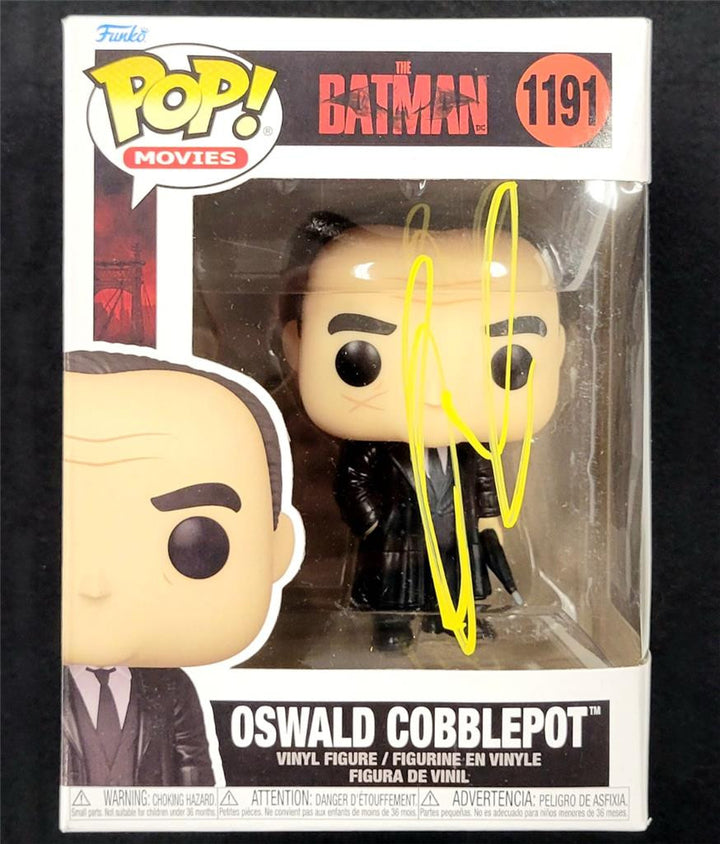 Colin Farrell signed Batman Penguin Oswald Funko Pop! autograph D ~ Beckett BAS