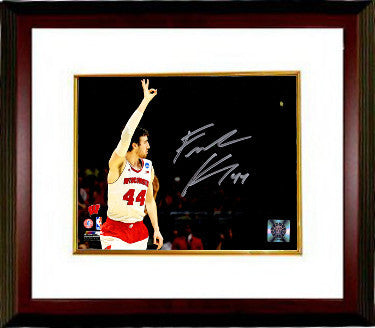 Frank Kaminsky signed Wisconsin Badgers 8x10 Photo Custom Framed - Schwartz Holo