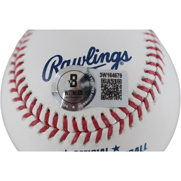 Billy Wagner Autographed Houston Astros OML Baseball HOF Beckett Witness 51579