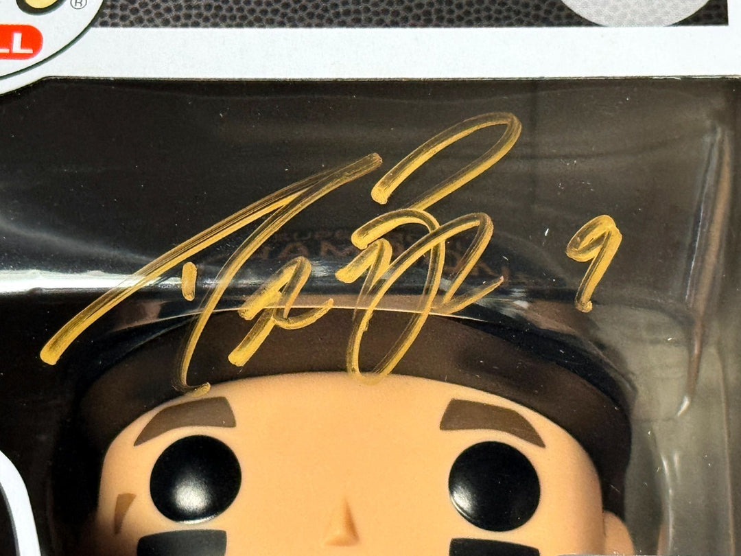 Drew Brees signed Saints SB XLIV Champions Funko Pop Figure #9- Steiner Holo