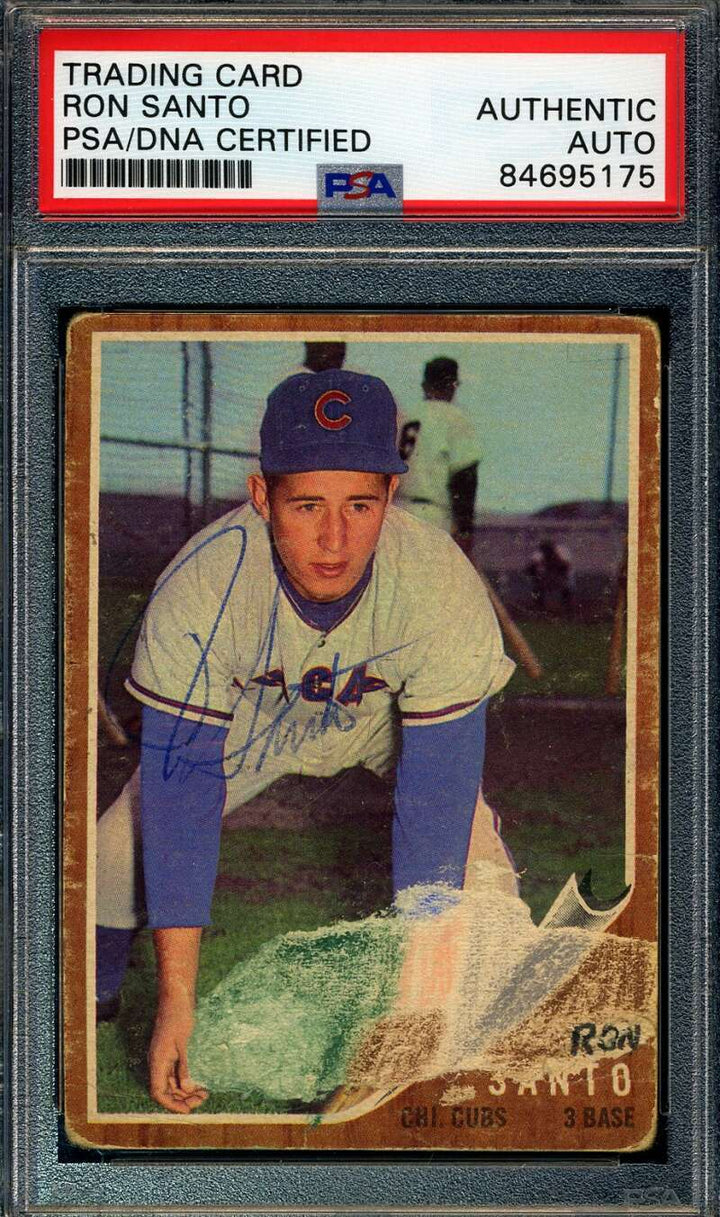 Ron Santo PSA DNA Signed 1962 Topps Autograph