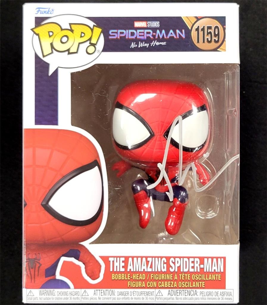 Tobey Maguire signed Amazing Spider-Man Funko Pop 1159 silver auto ~ Beckett BAS