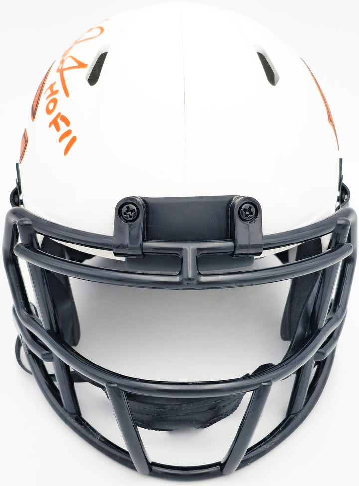 Richard Dent Auto Bears Lunar Eclipse White Speed Mini Helmet HOF 11 Beckett Wit