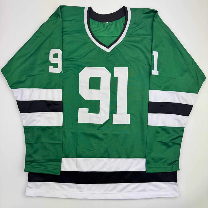 Autographed/Signed Tyler Seguin Dallas Green Hockey Jersey Beckett BAS COA