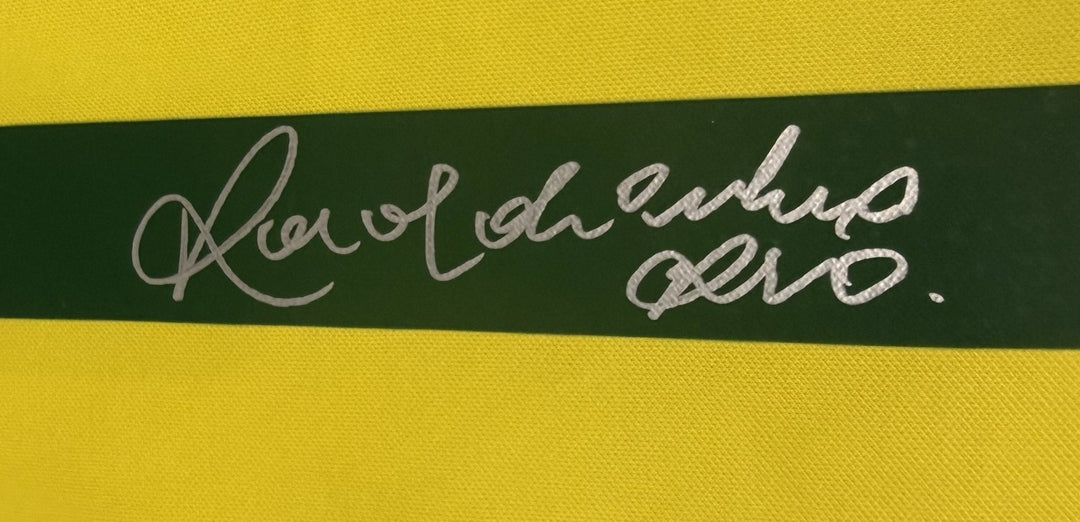 Ronaldinho Signed Nike  #11 Brazil National Team Soccer Jersey Auto BAS COA