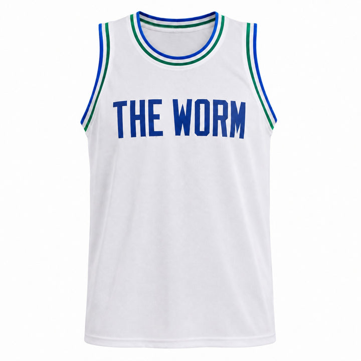 Dallas Mavericks Dennis Rodman Signed White Jersey JSA QR
