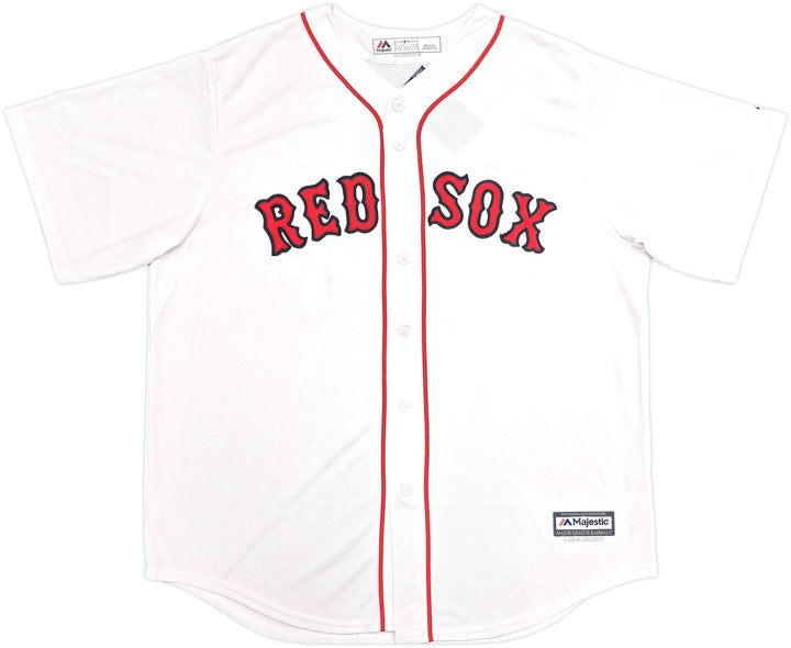 Red Sox David Ortiz Auto White Majestic Cool Base Jersey Size XL HOF 22 Beckett