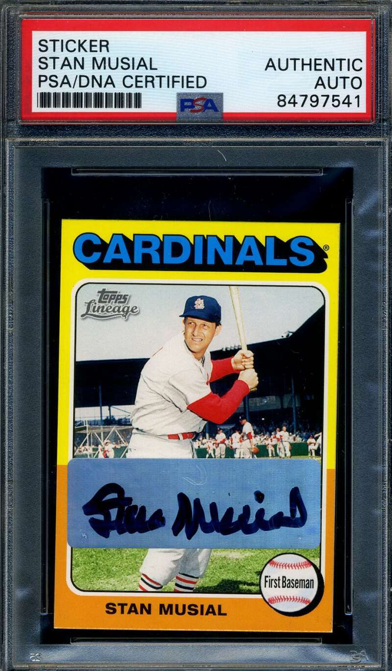 Stan Musial PSA DNA Signed 2011 Topps Lineage Autographed