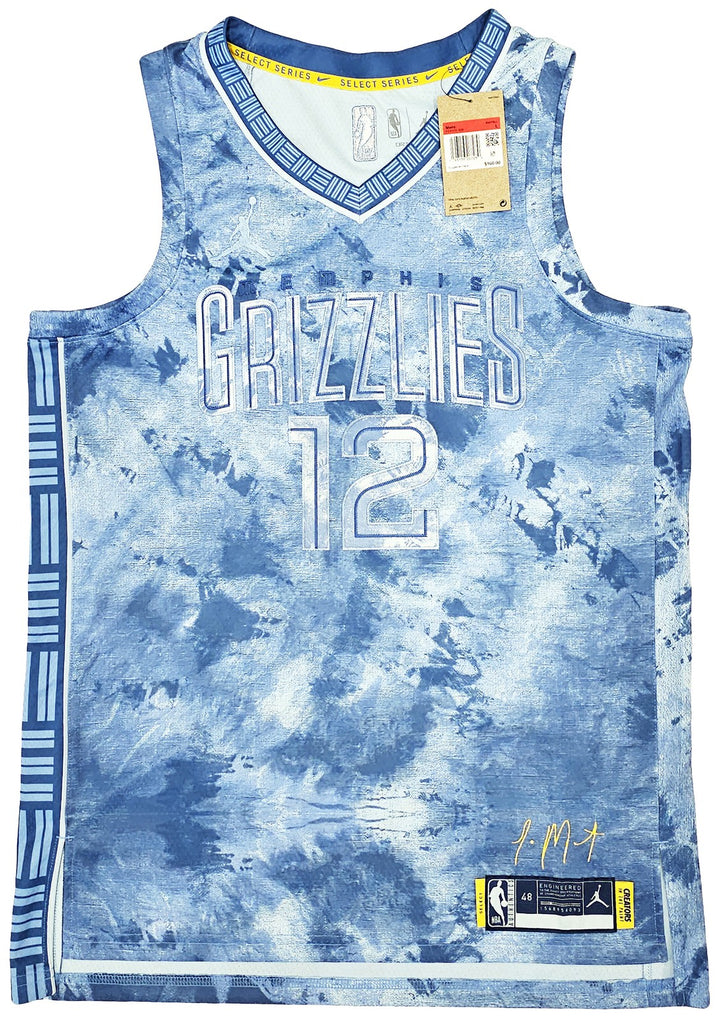 Grizzlies Ja Morant Auto Blue Jordan Creators The Paint Select Jersey 52 BAS
