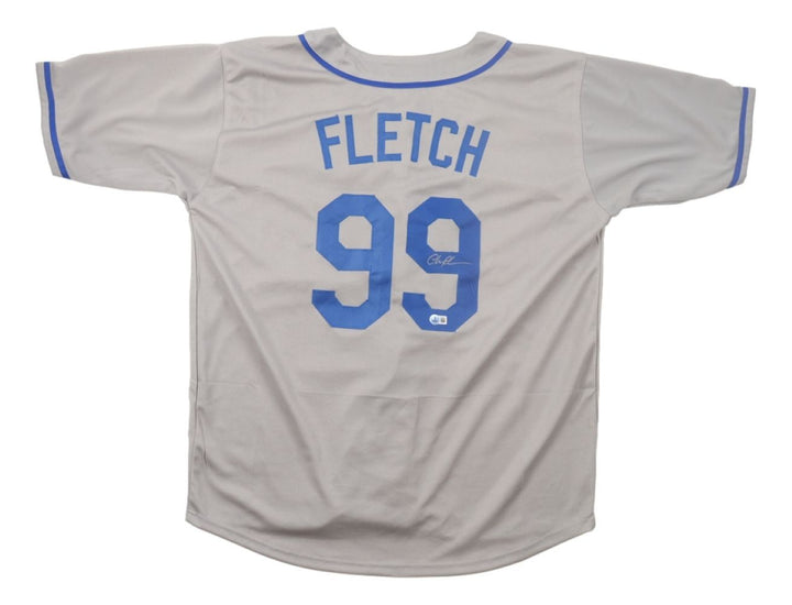 Chevy Chase Signed Los Angeles Gray Fletch Baseball Jersey BAS