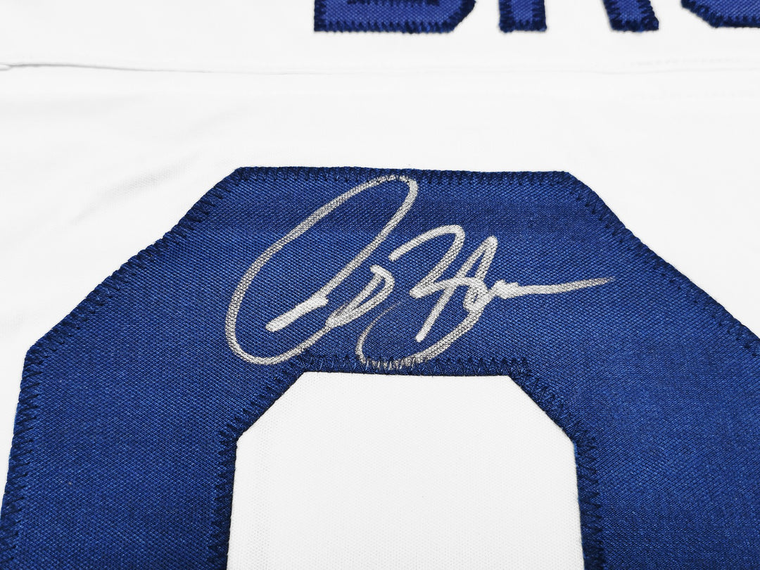 St. Louis Rams Isaac Bruce Autographed Signed White Jersey "HOF 20" Beckett Wit