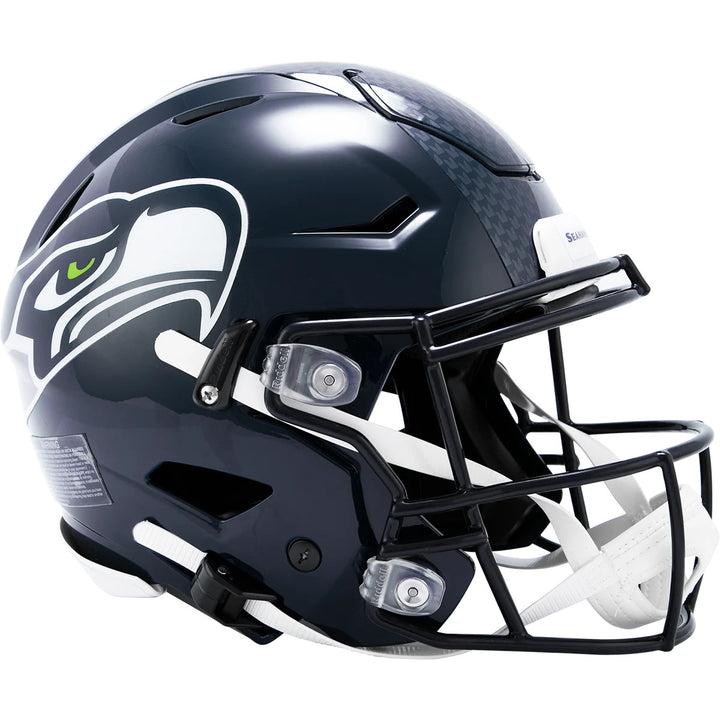 Unsigned Seattle Seahawks Blue Full Size Authentic Hyper SpeedFlex Helmet