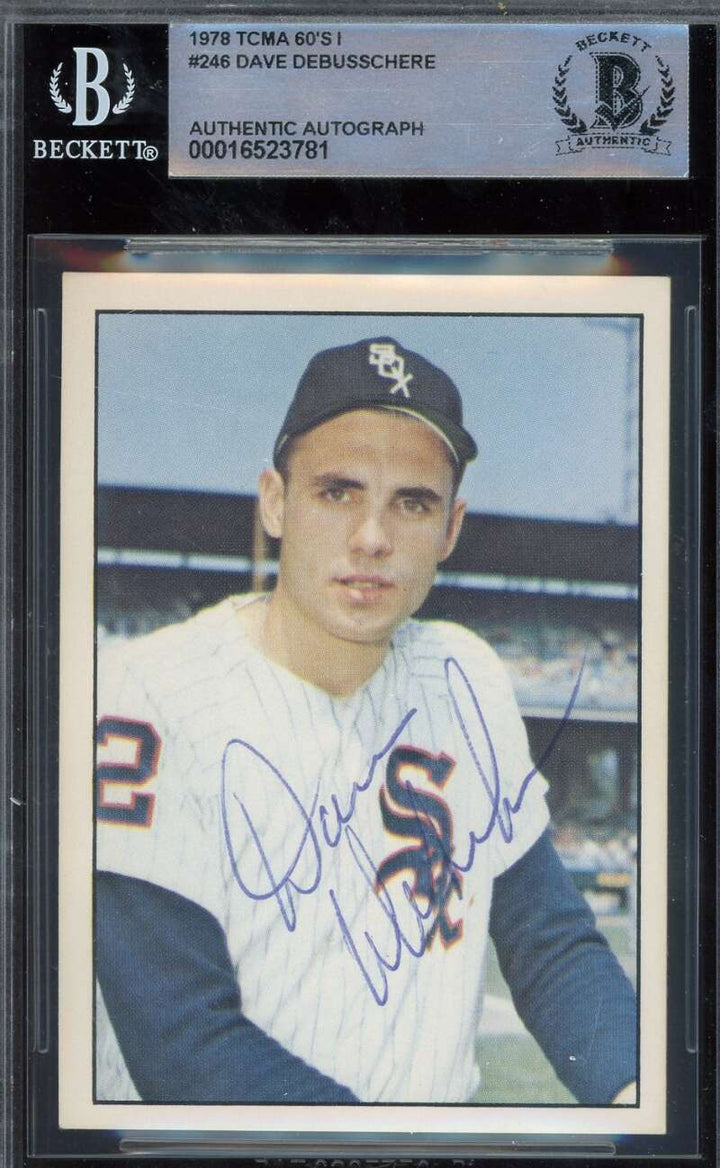 Dave Debusschere Beckett BAS Signed 1978 TCMA The 60's Autograph