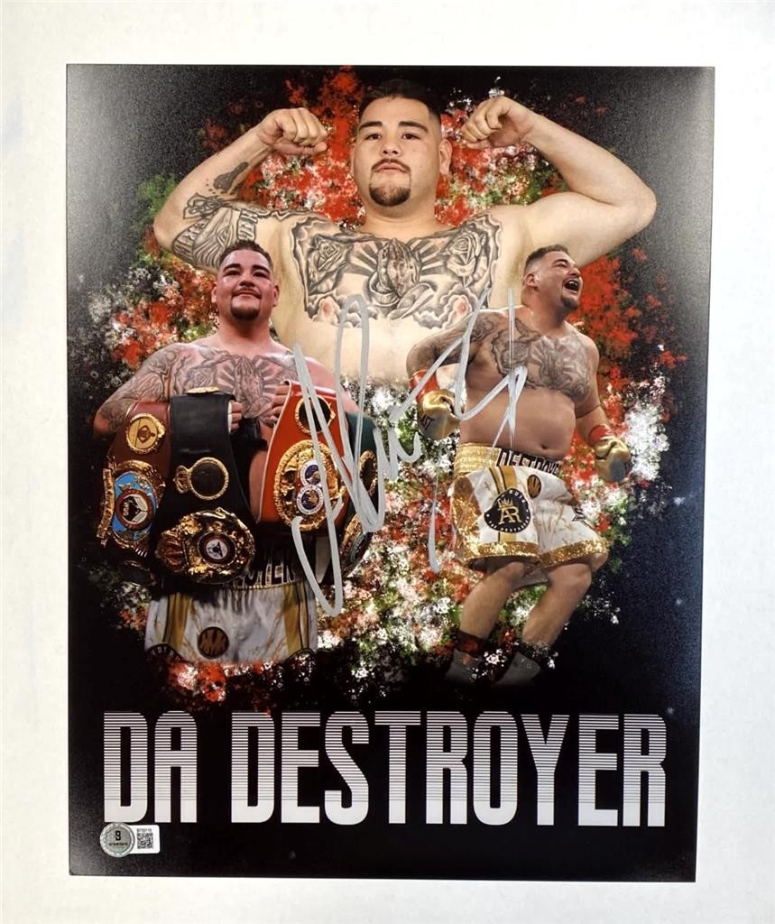 Andy Ruiz Jr. signed 11x14 photo boxing autograph (A) ~ Beckett BAS