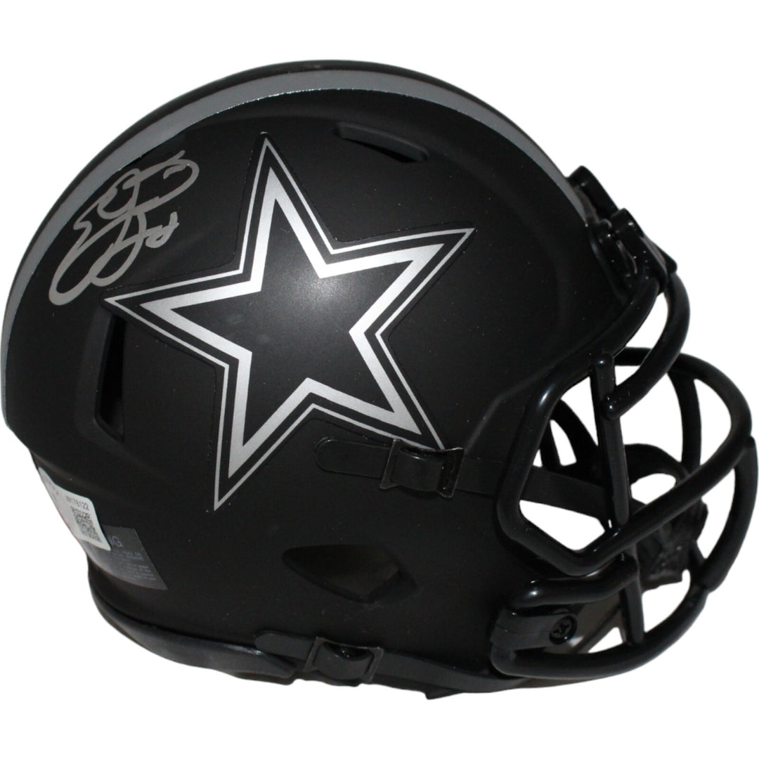 Emmitt Smith Signed Dallas Cowboys Eclipse Mini Helmet Beckett 39812